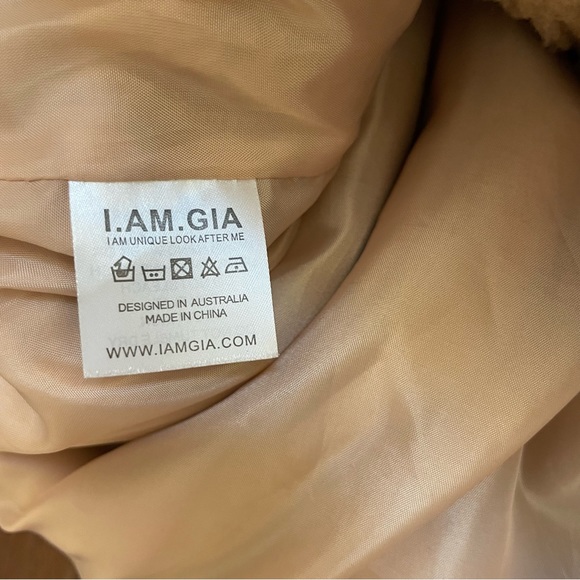 I.AM.GIA Pixie Teddy Sherpa Fleece Jacket Size L - Picture 6 of 8